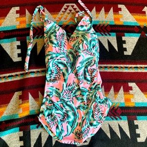 Halter maternity tankini